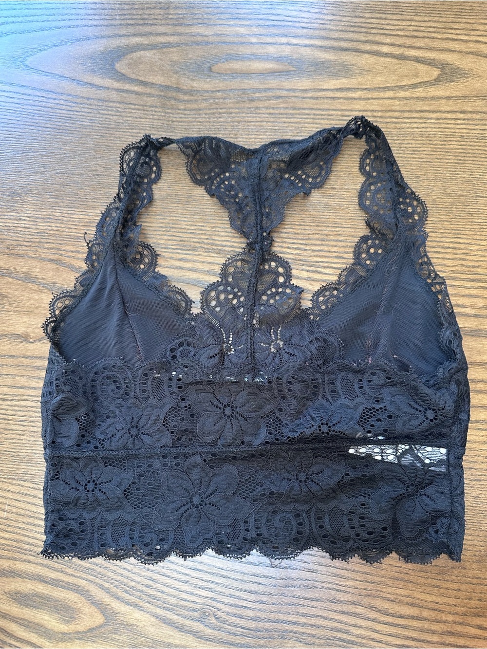 Kimchi Blue Black Lace Racerback Bralette - Picture 2 of 3
